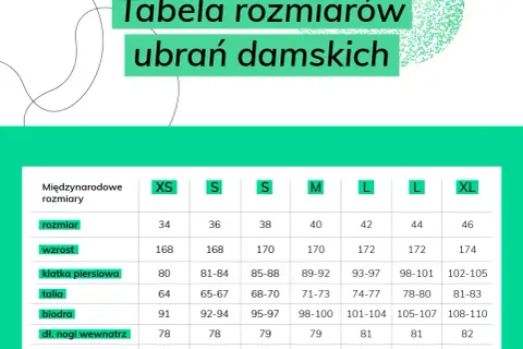 Rozmiar 42 damski to jaki? Sprawdź wymiary i różnice w rozmiarach